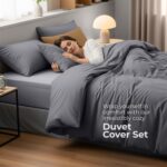 Utopia Bedding Microfibre duvet cover set – Double – Grey – 3-pack - Image 5