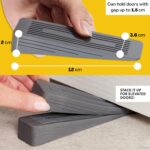 AFFIXERS Rubber door wedges, grey, 3 pack – Grey (Pack of 3) - Image 4