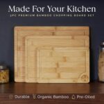 Deer & Oak Bamboo chopping-board set – Light Bamboo - Image 2