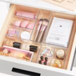 Vtopmart 25 Pack Drawer Organiser, 4-Size Makeup Organizer Trays for Vanity, Bathroom, Desk, Office, Bedroom – Transparent - Image 8