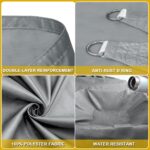 Rectangular garden shade sail – YP013 – 3x4m – Grey - Image 5