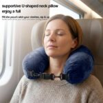 Travel pillow storage carry bag – One Size – Navy - Image 5