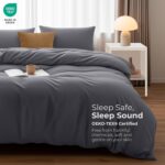 Utopia Bedding Microfibre duvet cover set – Double – Grey – 3-pack - Image 3
