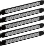 Vented server rack blank panels – 1U VENTED 5 Pack – Black