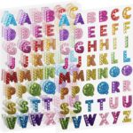 SHUNYINLAI Self-adhesive alphabet gem stickers – 1.4CM – Multi
