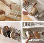 MENGCOOL Expandable pan and lid rack – White - Image 6