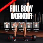 Straame Adjustable dumbbell and barbell set – Black - Image 6