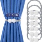 Magnetic rope curtain tiebacks – Grey