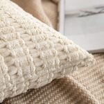 Corduroy cushion-cover pair – Cream White – 2-pack - Image 2
