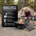 ZENO Square outdoor fire pit – Black - Image 4
