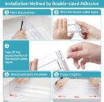 Vtopmart Adjustable drawer separator bars – Clear - Image 3