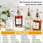 Empty syrup pump bottle set – Gold – 4-pack - Image 4