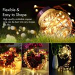 Lezonic Solar copper-wire string lights – Warm White – 2-pack - Image 3