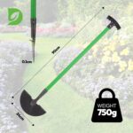 Hardys Half-moon lawn edging spade – Green - Image 2