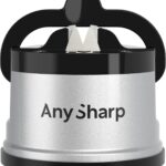 AnySharp Suction-base manual knife sharpener – Silver