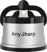 AnySharp Suction-base manual knife sharpener – Silver