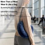 Travel pillow storage carry bag – One Size – Navy - Image 6