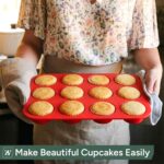 Zuvo Twelve-cavity silicone muffin tray – ['Large (Single)'] – Red – 12 cups - Image 3