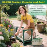 Folding garden kneeler and seat – Luxury version – Green - Image 8