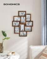 SONGMICS Four-by-six photo-frame set – 10 Frames – Rustic Brown – 1.8 kg - Image 7