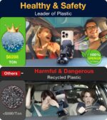 Romuto Suction Car Phone Holder for Vent, Windscreen and Dashboard – deep black - Image 3