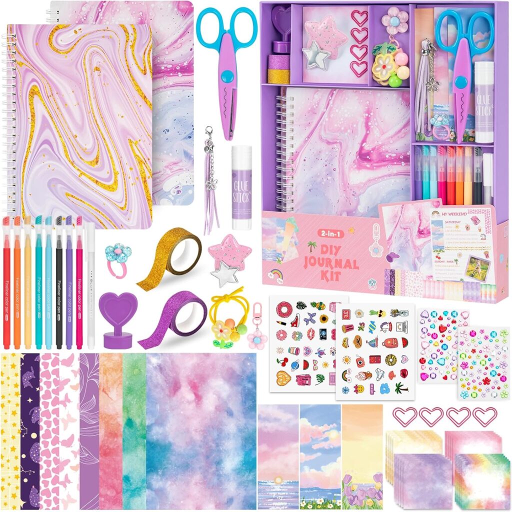 Decorative journalling activity kit – pink