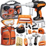Pretend construction tool kit – Standard – Orange