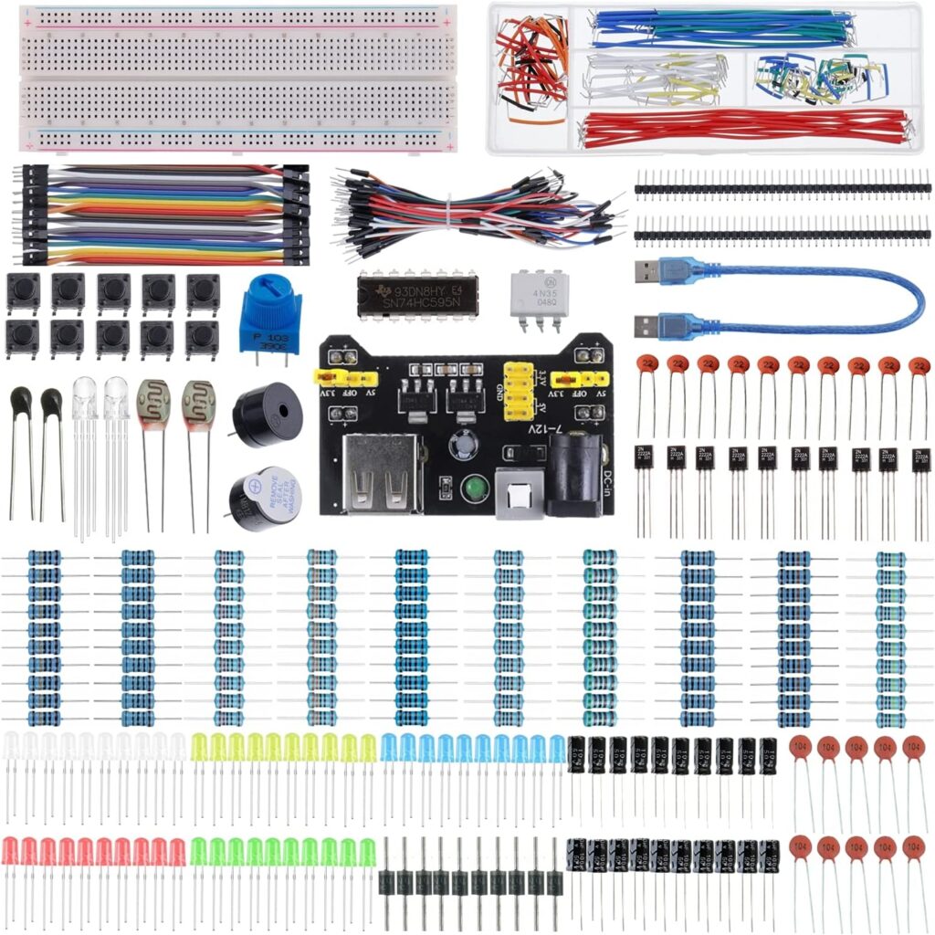 Breadboard and electronics component assortment – BJ-37V-462P – 480-pack