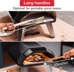 Senwosa Pizza-oven brush and turning fork – Set Of 2 – Natural - Image 3
