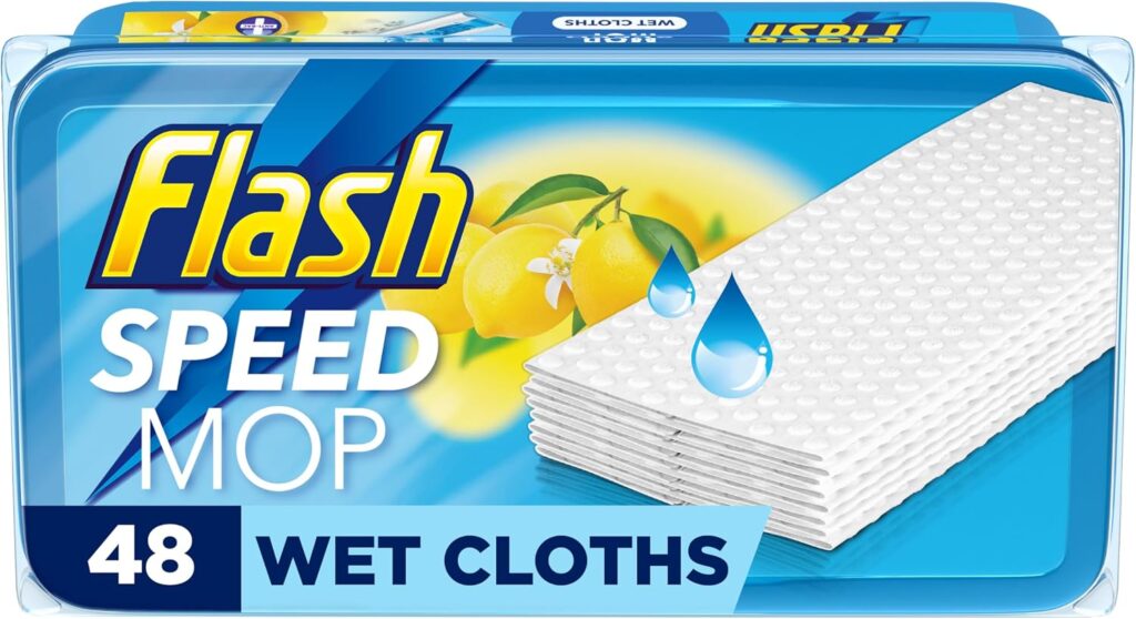 Flash Speedmop wet lemon floor-cleaning refills 48 pads