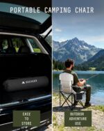 Voyager Folding camping chairs – Padded – Black - Image 9