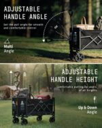 Voyager Collapsible camping wagon – Black (70l) - Image 6