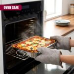 Deep stainless-steel handled roasting tins – Silver - Image 8