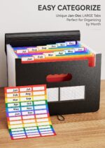 ABC life A4 expanding file, 12 pockets – Multicoloured - 12 Pockets - Image 4