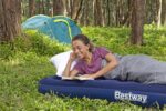 Bestway Flocked inflatable camping airbed – Single – Blue - Image 9