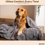 SOGGYDOGGY Large microfibre dog-drying towel – Grey Dog Drying Towel – XL – Grey - Image 3