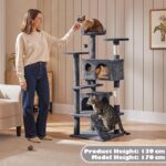 Multi-level cat tree – Play Towers & Trees – Dark Grey - Image 2