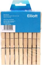 Elliott hardwood clothes pegs, 36 pack – 36 Count Hardwood – Beige - Image 7