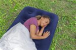 Bestway Flocked inflatable camping airbed – Single – Blue - Image 8
