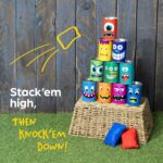 Tin-can beanbag target game – Small – Multicolor - Image 2