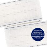 Pencil-pleat curtain heading tape – White - Image 2