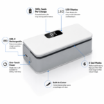 Rechargeable portable bag sealer for opened food packets